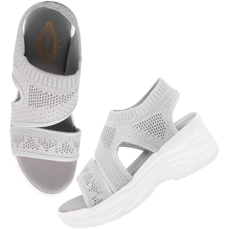 Shoetopia Women'S Sandal-6 Kids Uk (Milton-Grey)-Eu39
