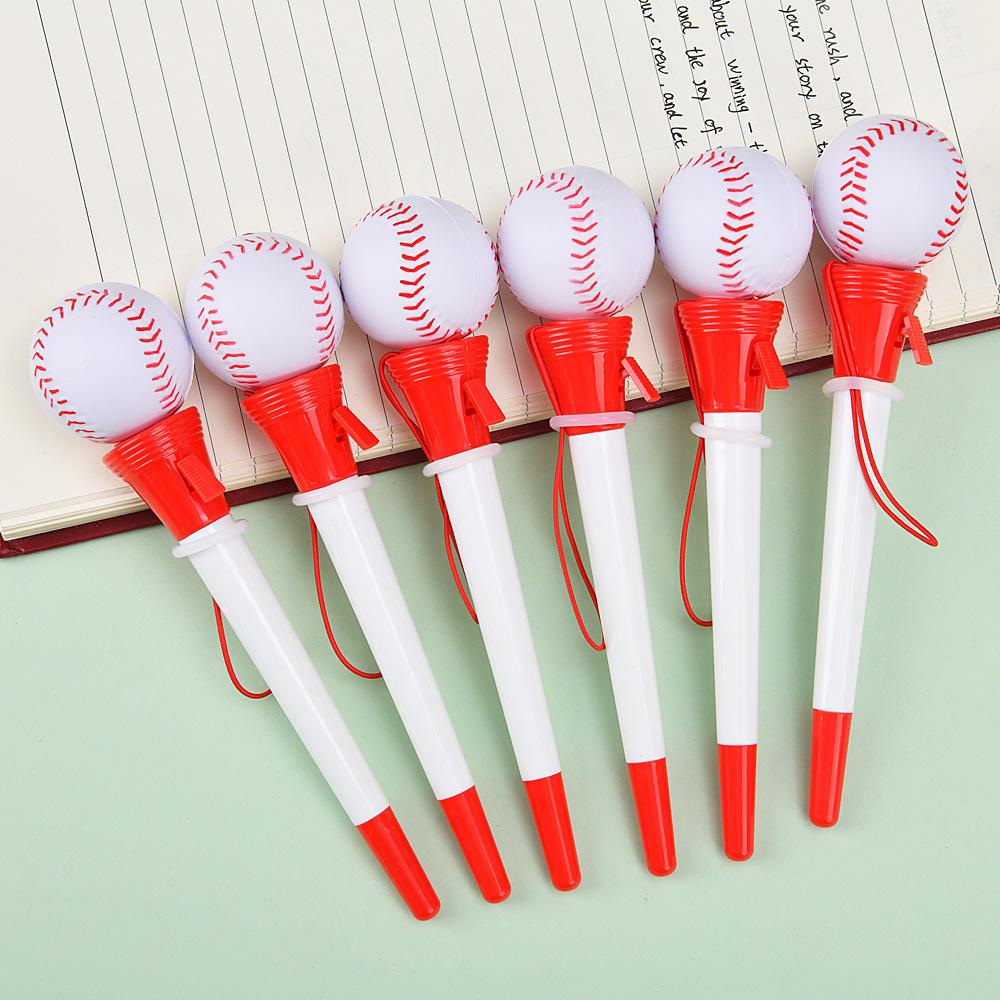 Creative Stress Relief Catapult Neutral Pen Vent Can Pinch Football Shaped Water Pen Funny Stationery