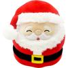 8 Cute Christmas Santa Soft Plush Toy,3D Xmas Santa Plush Pillow Toy,Squishy Cotton Plushies Doll,Kawaii Plush Stuffed Animal Toy