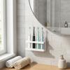 Space Saving 4-Slot Toothbrush Holder Wall Mounted Storage Rack Bathroom Organizer  for Bathroom