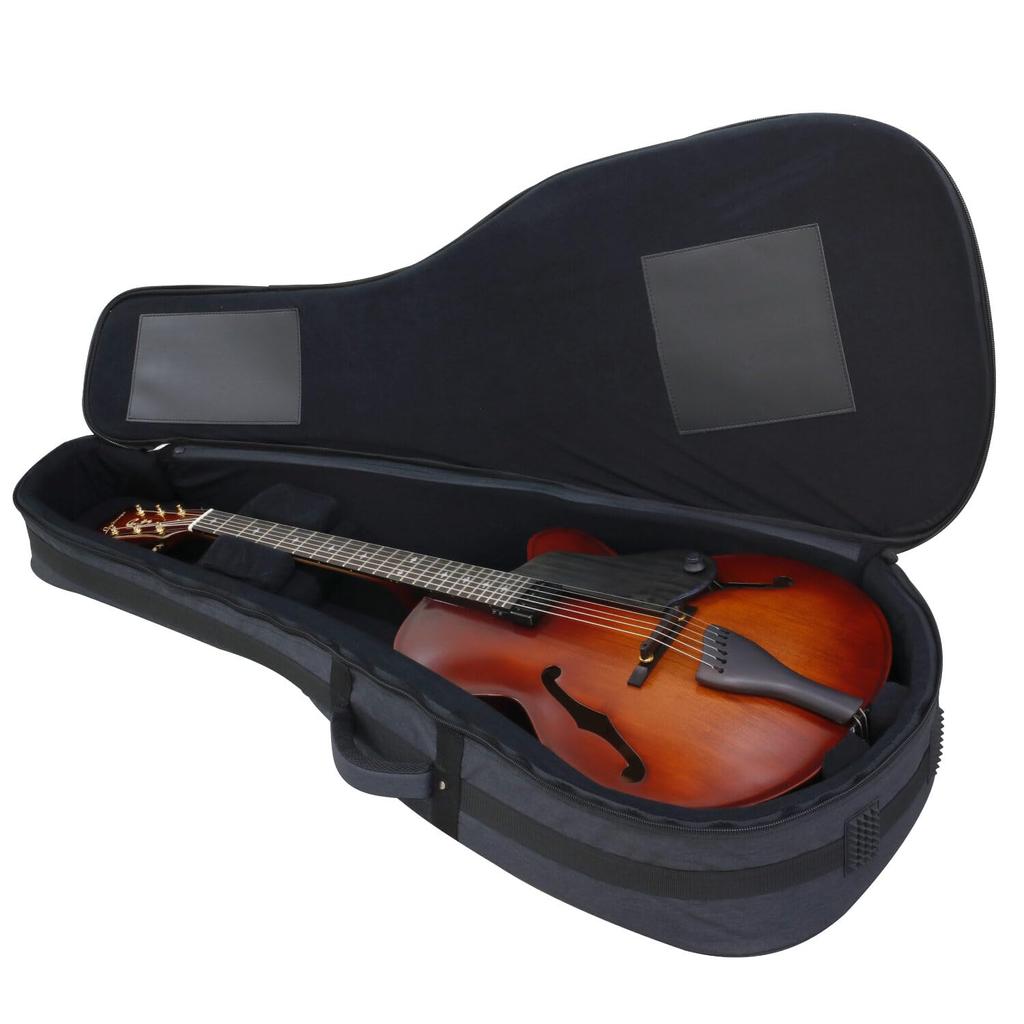 Kikutani 17 inch full acoustic jumbo body compatible gig bag 20mm thick cushion backpack type BLACK [Kikutani] GVB-60J