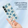 Для Samsung Galaxy S25 Чехол Синий Узор Черепахи Печать Прямой Край ТПУ Задняя Крышка Телефона