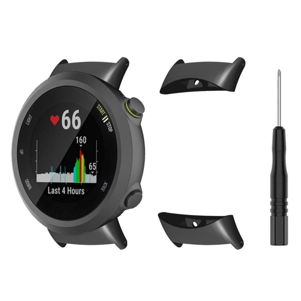 1 Pair Metal Watch Band Connectors with Screwdriver For Garmin Forerunner 45/45S/Swim 2, 20mm Inner Diameter