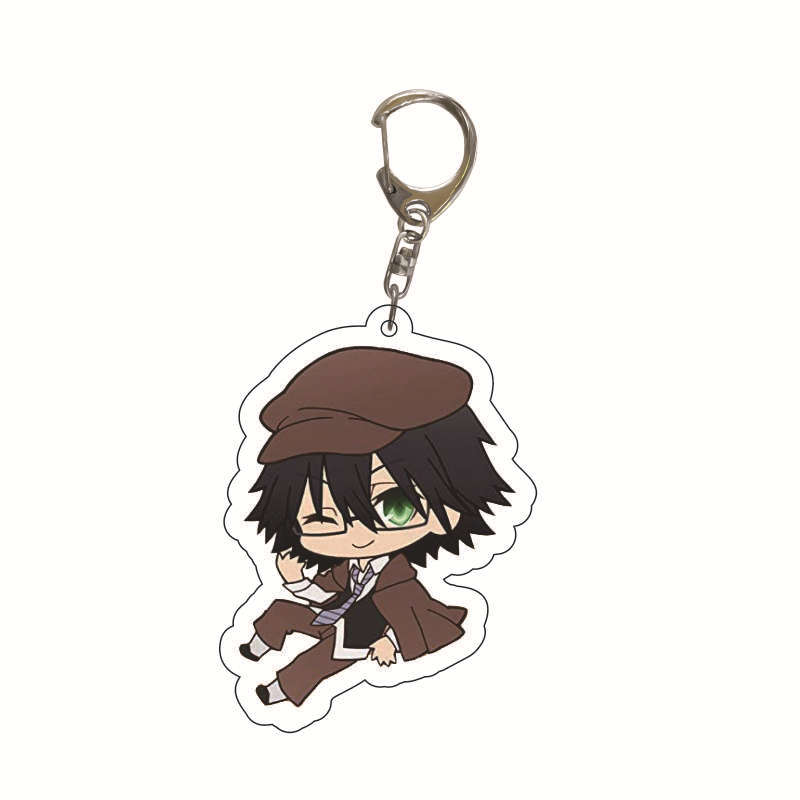 Мультяшный Накадзима Ацуси Дадзай Осаму Bungo Stray Dogs Акриловый Брелок Подвеска на Студенческую Сумку Анимационные Периферийные Устройства Подарки