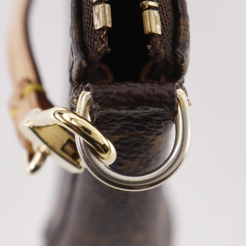 Louis Vuitton Косметичка Pochette Accessoires M51981 Панда Такаси Мураками коллаборация Косметичка Коричневая Канва Monogram Женская Б/у