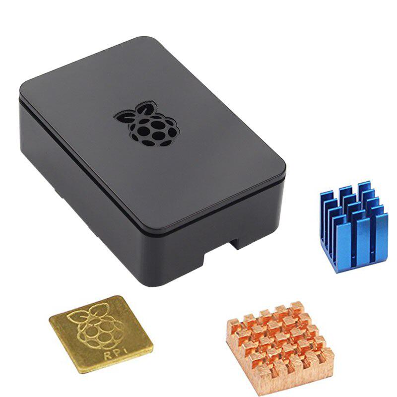 Корпус Raspberry Pi 3 B plus Корпус Raspberry Pi 3 Model B+Plus PI 2 Охлаждающий вентилятор Алюминиевый радиатор