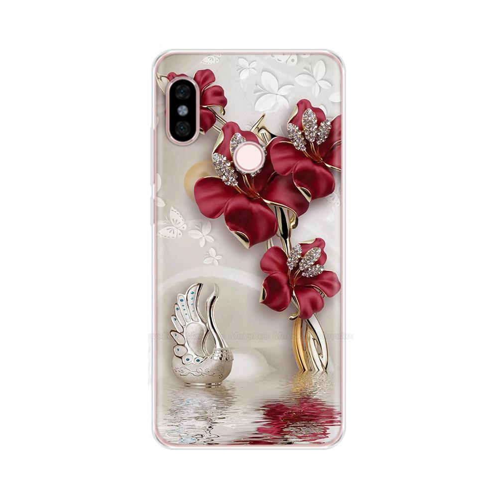 Для Redmi Note 5 Note5 Pro Защитный чехол Мягкий силиконовый чехол для телефона Мультяшная расписная задняя крышка Для Redmi Note 5 6 Pro Fundas
