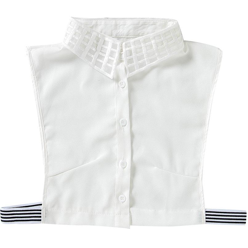 Autumn Women Detachable Lapel Fake Collar Ladies White Black Shirt False Collar Blouse Removable Half Shirt Dress Decoration