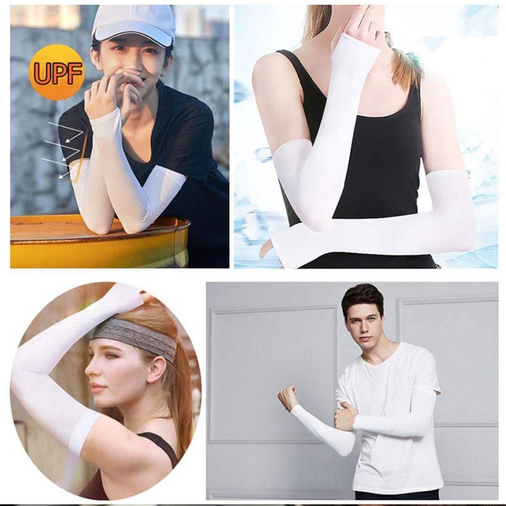 Ice Silk Cool Hand Sleeves Summer Arm Sleeve New Long Sleeves Women Men