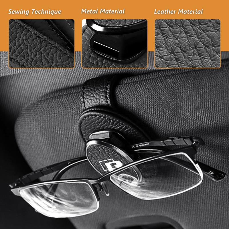 DIG1 Car Sun Visor Eyeglass Hanger Clip Glasses Holder Card Auto Storage For Volkswagen VW Golf Polo 4 5 6 Passat B5 B6 B7 CC Jetta