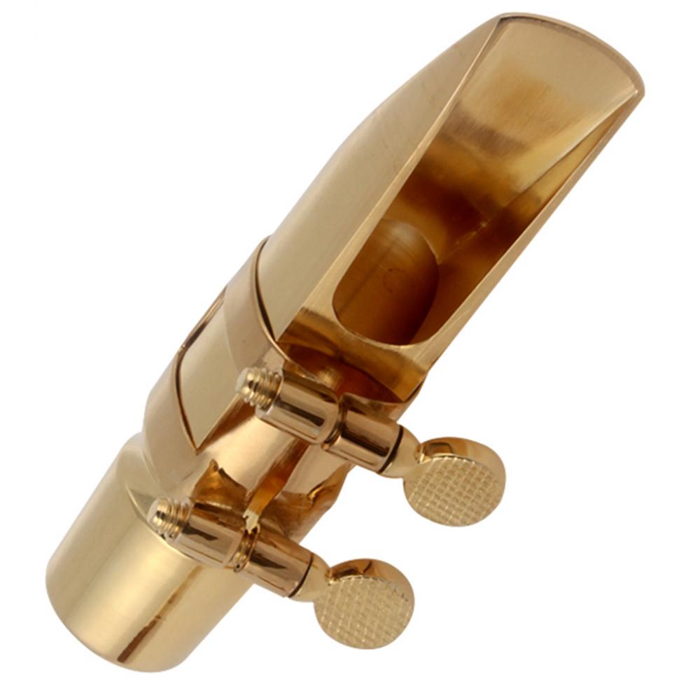 Позолоченный металлический мундштук для профессионального саксофона-альта 6 для воспроизведения классической музыки