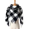 Spring Autumn Winter Shawl Ladies Plaid Triangle Scarf