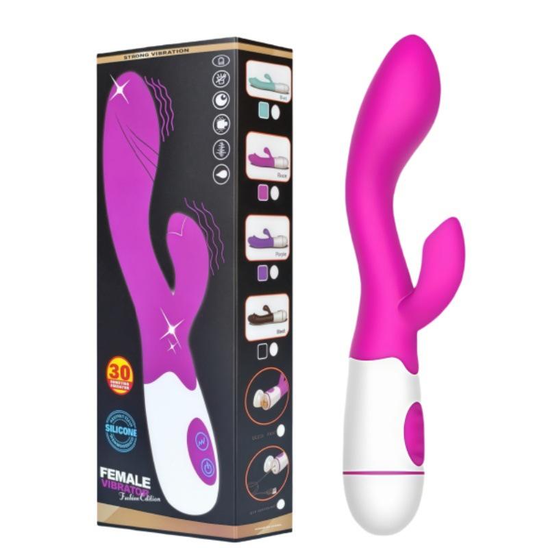 Rechargeable Silicone Dual Vibration G-spot Massager for Women
