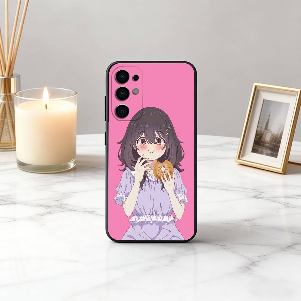 Еда для души M-Mako K-Kawai Чехол для телефона Черный Силикон Мягкий Для Samsung S25,S24,S21,S22,S23,S30,Ultra,S20,Plus,Fe,Lite