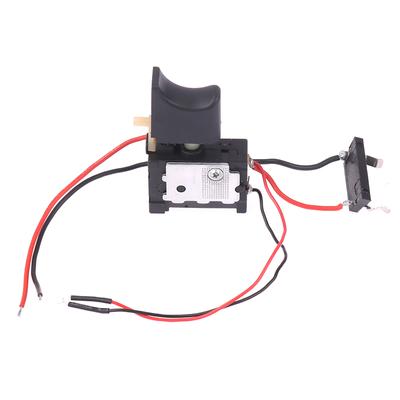 Dc7.2-24V электрическая дрель переключатель беспроводной дрели кнопка управления скоростью курковый выключатель с небольшим светом детали электроинструмента