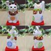 Waza no Kura Ceramic Kutani White Perfect for Grand Opening Birthday and Interior Figurine, Ware, Right-Handed Maneki-neko (Lucky Cat), Glaze, Gifts,