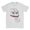 Мужские футболки Smug Pepe The Frog Fashion Хлопковые футболки с коротким рукавом Футболка с круглым вырезом Одежда Подарок на день рождения