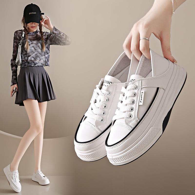 2024 Новая Мода Толстая Подошва Слипоны Женские Корейский Стиль Удобные Кроссовки, Спортивная Обувь, Повседневная Женская Обувь Zapatillas