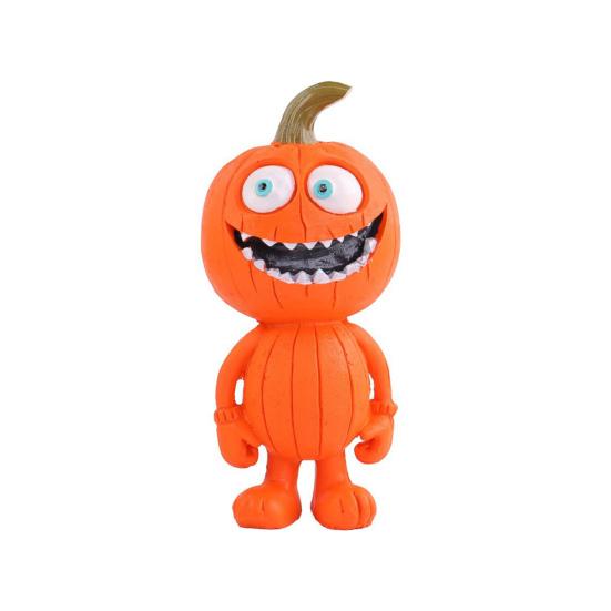 Хэллоуинское украшение в мультяшном стиле, дизайн с ярким выражением, тыквенное украшение, радостная праздничная атмосфера, декор