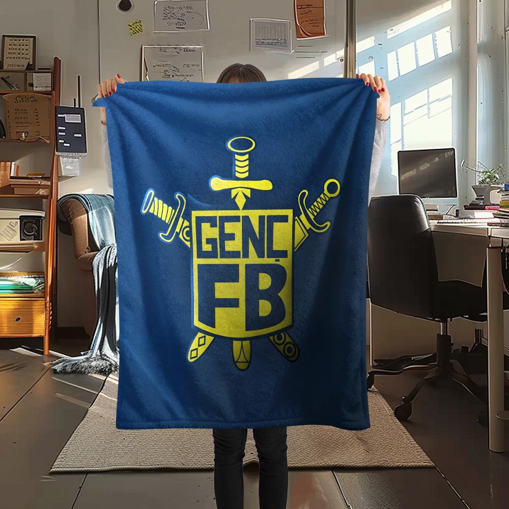 Fenerbahçe Youth Print Flannel Blanket, High quality Comfortable for All Seasons, Home Decor, Warmth and Comfort