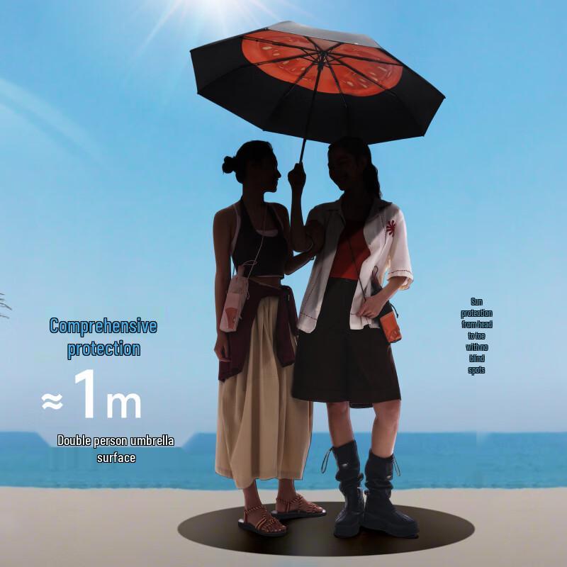 Beneunder UV Protection Three-Fold Sun Umbrella