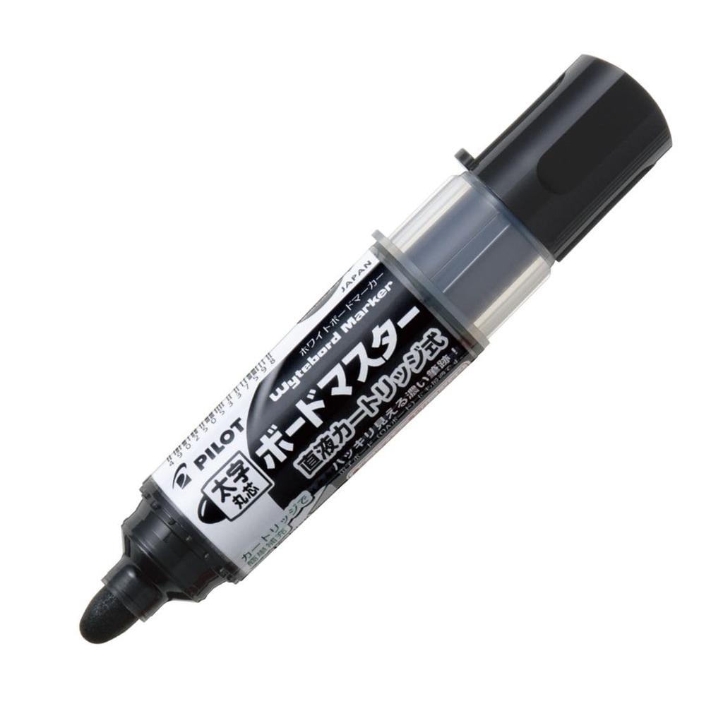 Pilot Board Master Board Broad Round Marker, Tip, Nib, Black, 10-Pack (WMBM180BM10B)