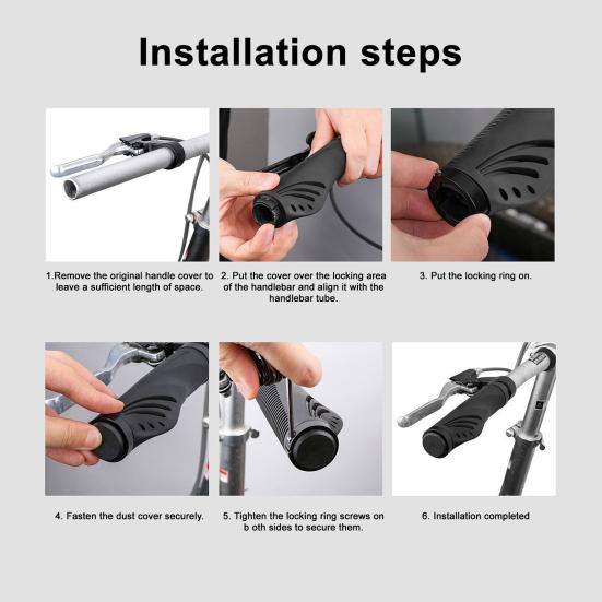 1 комплект торцевых заглушек для руля велосипеда, эргономичные, нескользящие, универсальные, для MTB, шоссейного, горного велосипеда, сменные чехлы для ручек, велосипедные аксессуары