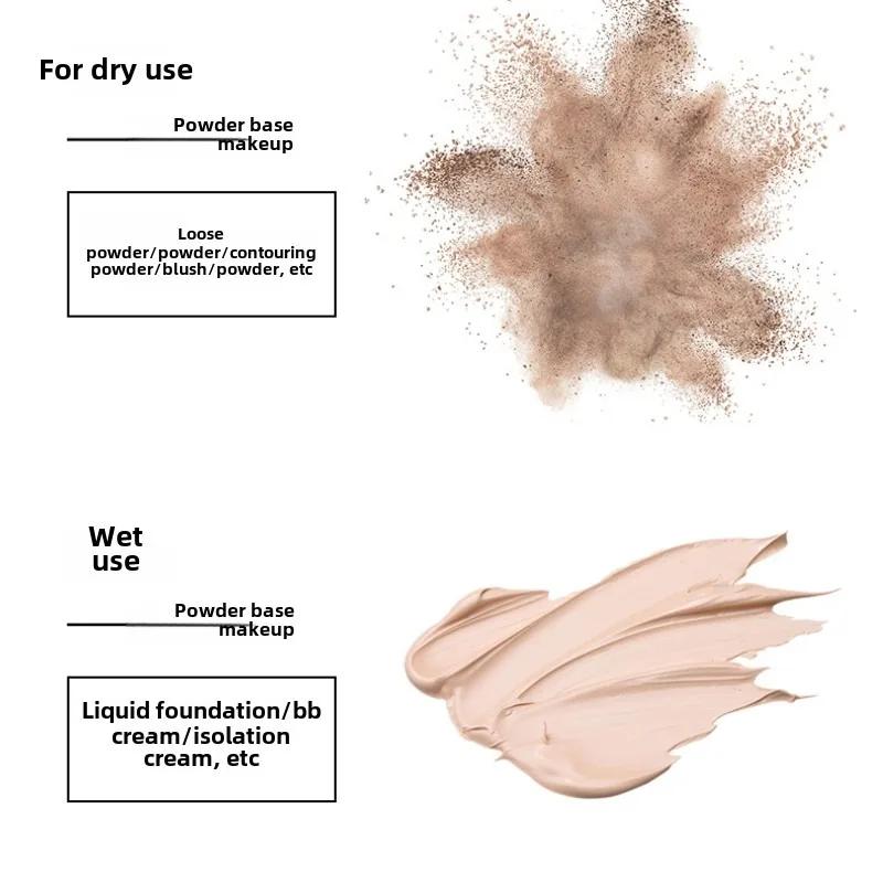 1Pc Makeup Sponge Beauty Egg Gradient Color Soft Double-sided Wet and Dual-use Fit Without Eating Powder