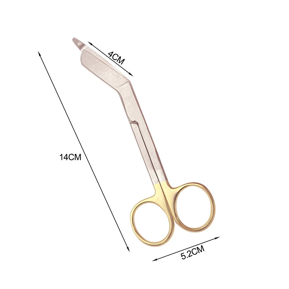Premium 14cm Stainless Steel Medical Bandage Scissors for Dressing Wound Care and First Aid