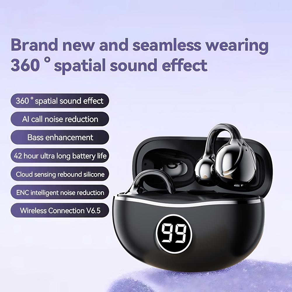 Xiaomi Original OWS Ear Clip Earphones Bluetooth 5.3 Wireless Earphone ENC HD Call Noise Reduction Headphones Sports Earbuds For iPhone