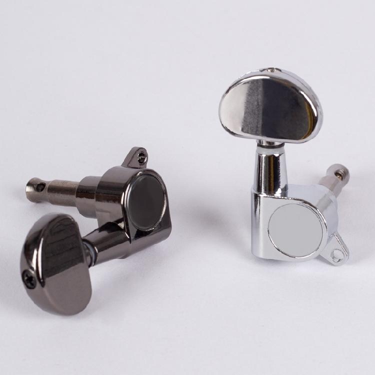 6 шт. Металлические колки для настройки гитары 3 левых 3 правых Головки грифа гитары Ручки Колки Замена Аксессуары для гитары Прочные