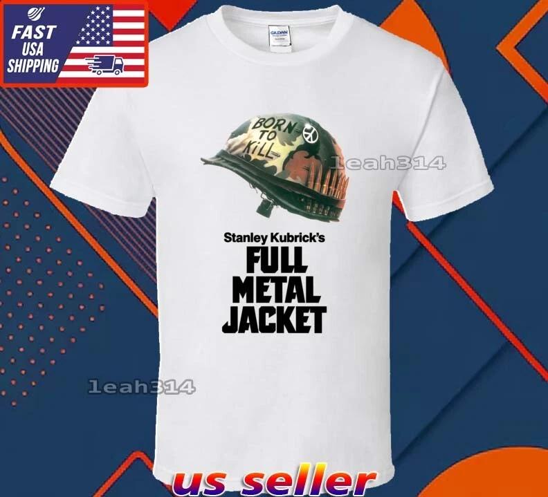 Новая Футболка с Логотипом Full Metal Jacket Смешная Американская США Унисекс Размер S-5XL