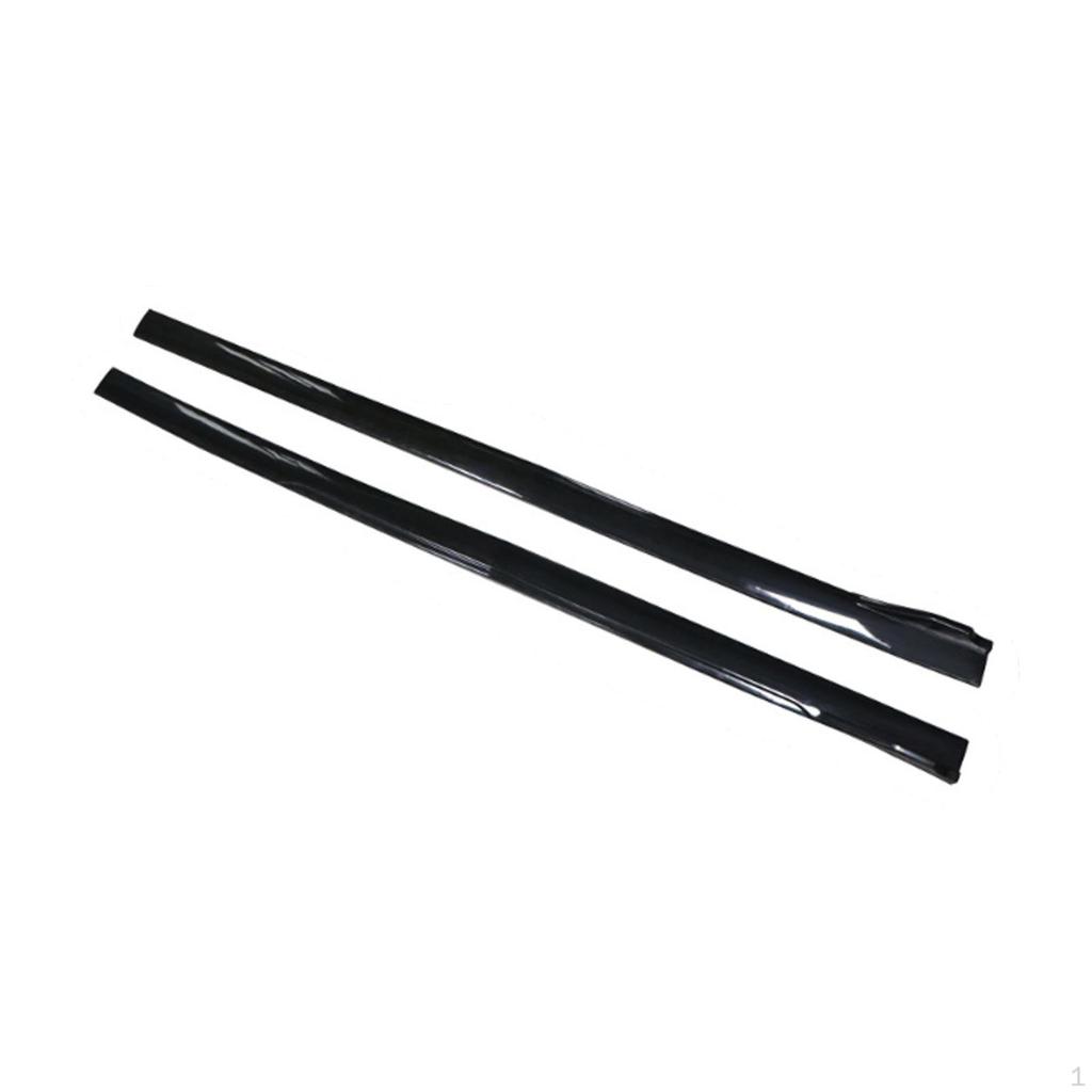 2 Pieces Car Side Skirts 2M Professional Replacement Easy To Install Accessories Universal for Truck