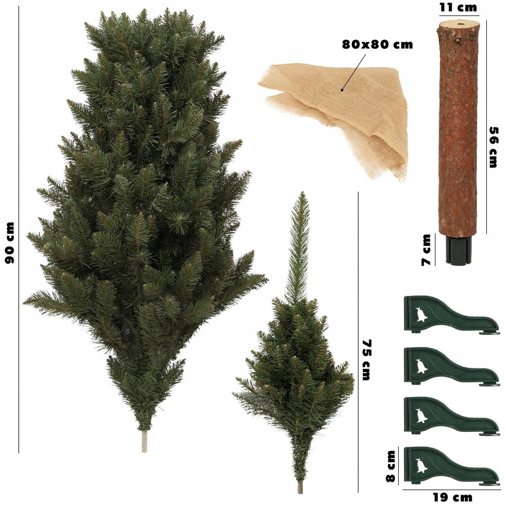 KADAX Artificial Christmas Tree On a Trunk 220 Cm Natural Spruce