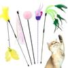 SONGWAY Cat 50 см в длину любимый набор из 5 игрушек, шест, дразнилка для кошек,