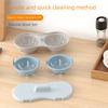 Double Cup Microwave Egg Poacher Detachable Drain Basket Egg Cooker  Cook Poached Eggs