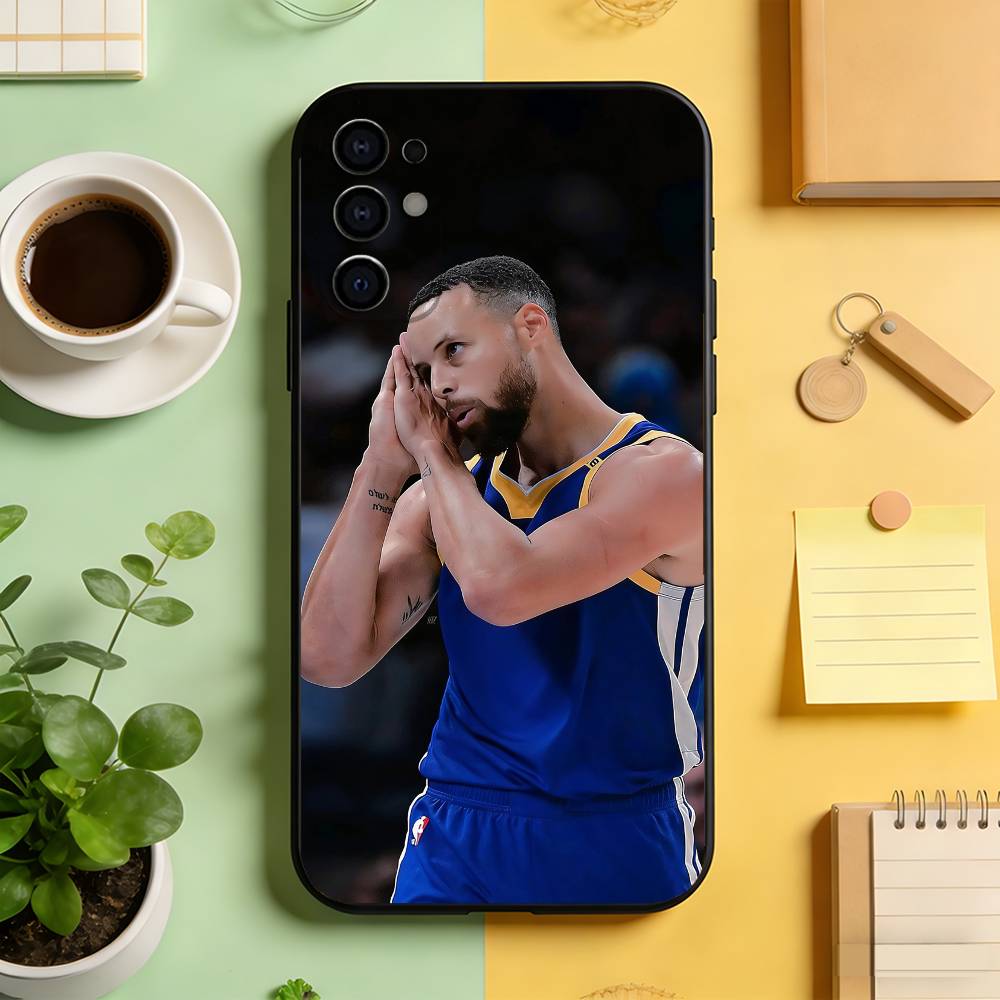 Cool Basketball Aesthetic Phone Case Black Silicone Soft For Samsung S25,S24,S21,S22,S23,S30,Ultra,S20,Plus,Fe,Lite