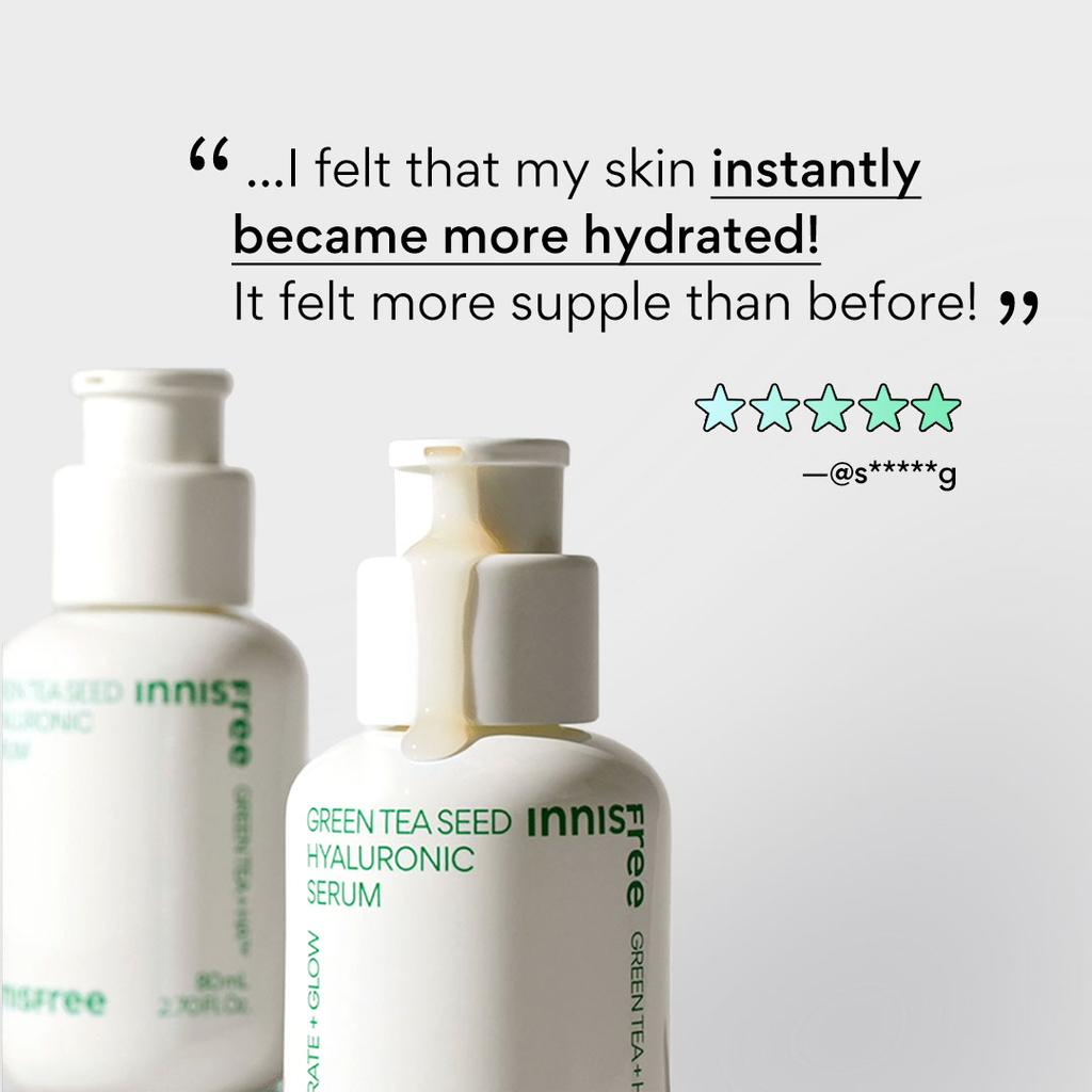 Innisfree Гиалуроновая сыворотка с семенами зеленого чая 80 мл НОВАЯ