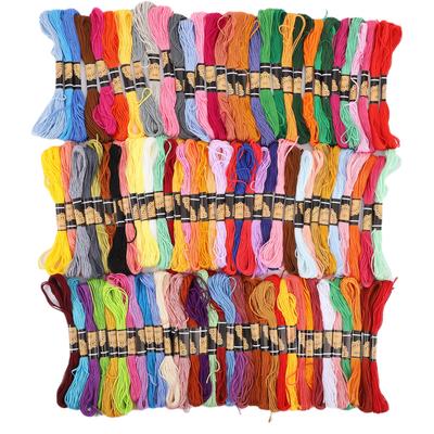 100 шт. ниток для вышивания CrossStitch Floss MultiColor Polyester Cotton Motks 8 метров