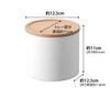 Yamazaki Coffee Paper Filter x x RIN Wave Filter Coffee Filter 4567 Basket-Shaped Case, Small, Natural, Approx. W12.5 D12.5 H11cm, Case, Case,