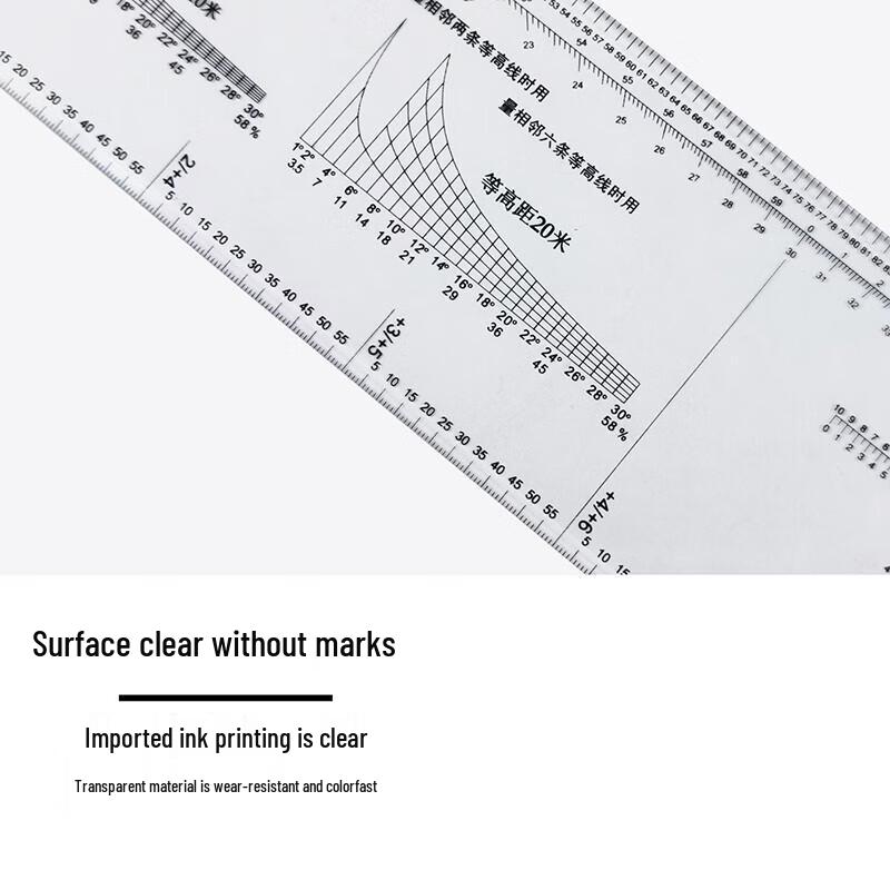 Bingfu 1:50 000 Линейка географических координат для чтения карт