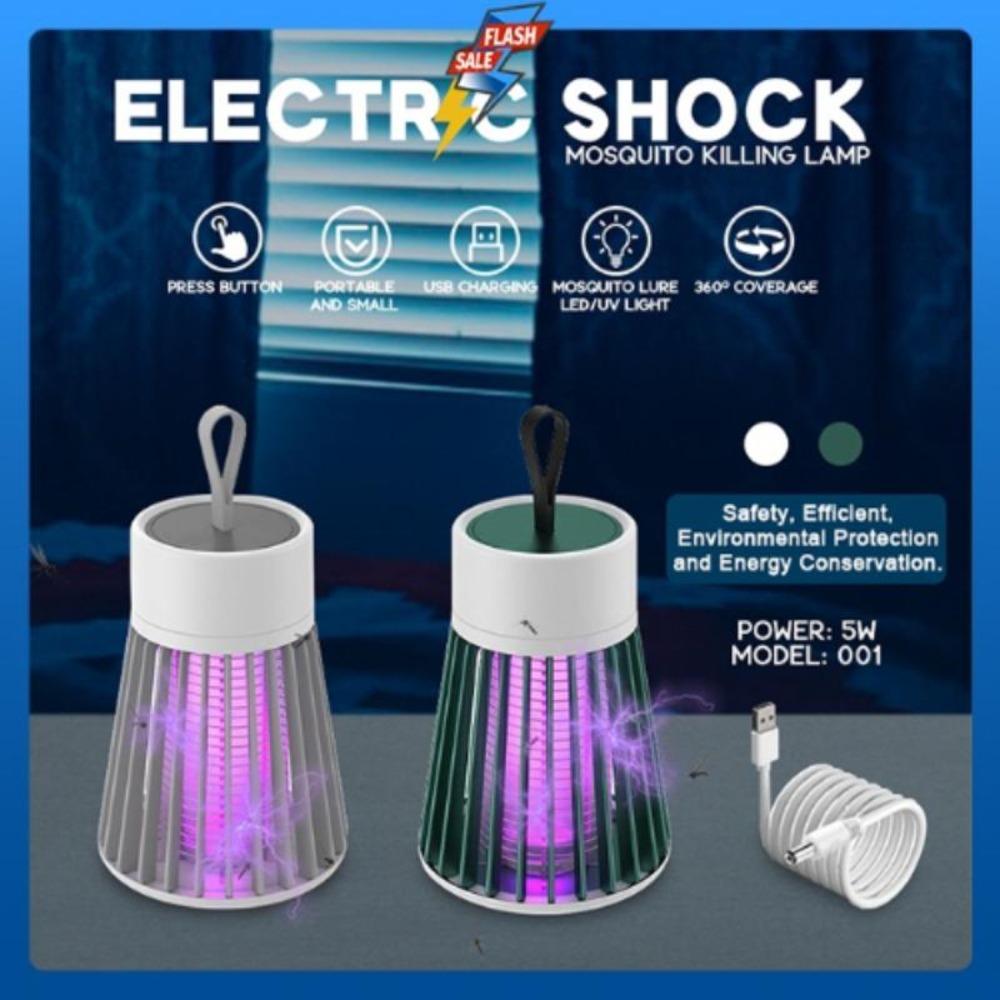 New USB Charging Mini Electric Mosquito Lamp Portable UV Mosquito Trap and Mosquito Killer Bedside Night Light