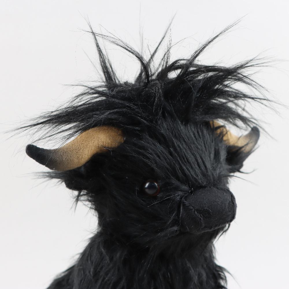 27 см Kawaii моделирование хайлендская корова животное плюшевая кукла мягкая кремовая плюшевая игрушка для крупного рогатого скота Kyloe плюшевый подарок для детей