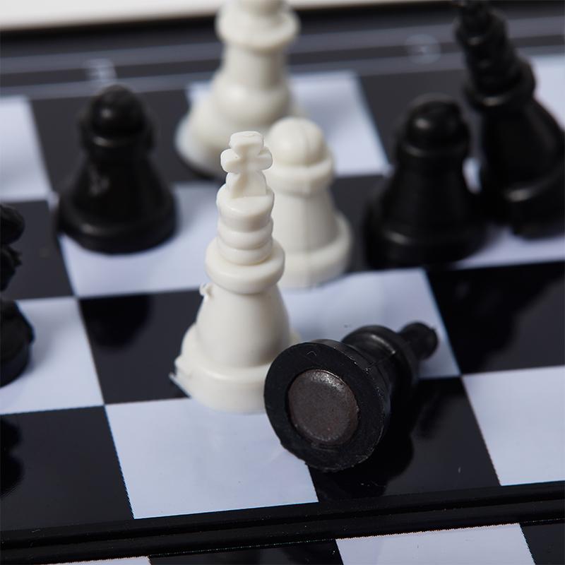 32шт мини-шахматы складной пластиковый шахматная доска домашняя портативная детская игрушка