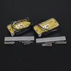 FLEOR Alnico2 Mini Humbucker Fitted Neck Bridge Pickup Chrome Pickups, Filter'Tron Style, + Set,