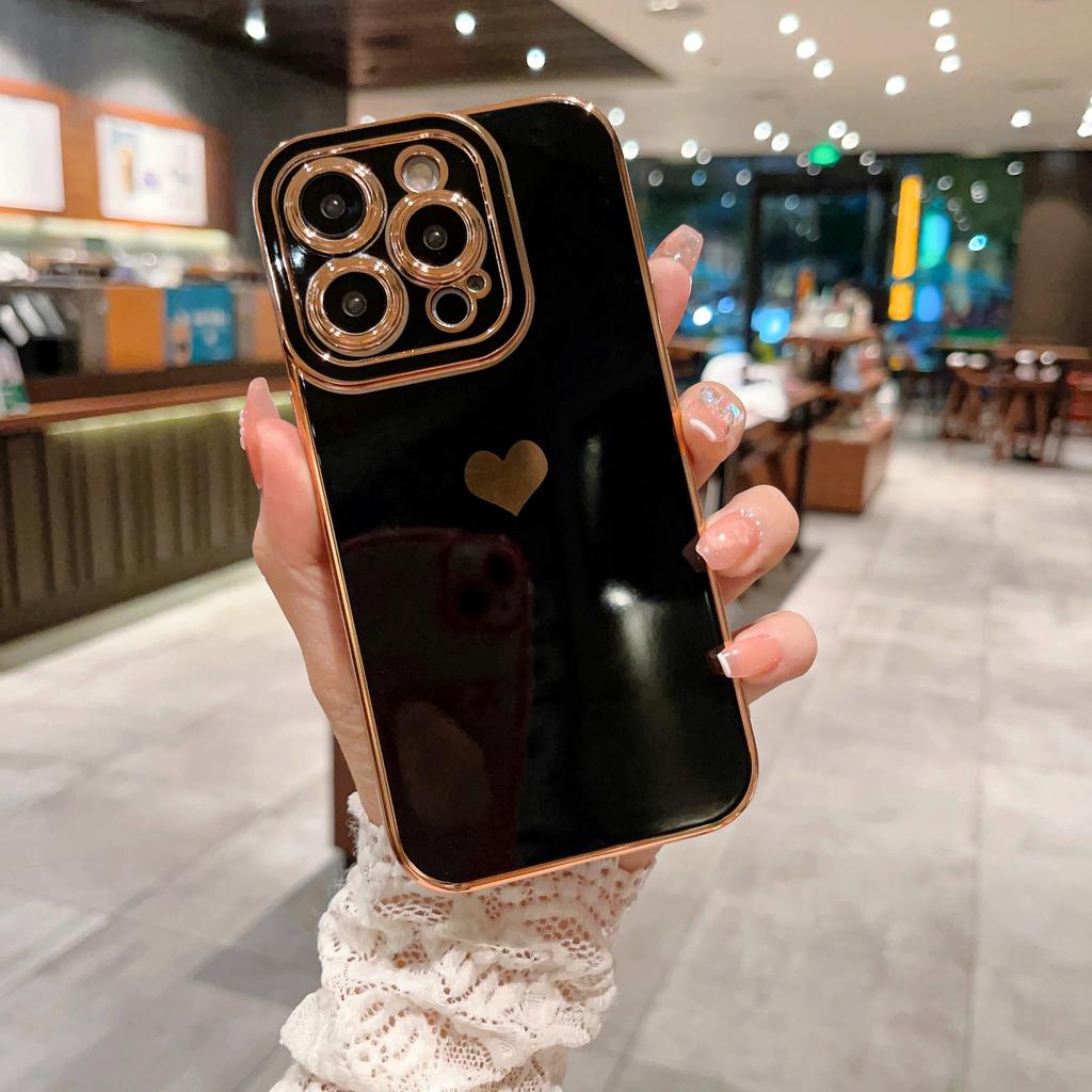 Чехол для телефона Love Heart для iPhone 15 14 13 12 11 Pro Max Plus, силиконовые чехлы для iPhone 7 8 Plus X XS Max XR SE 2 3 2020 2022, защитная задняя крышка