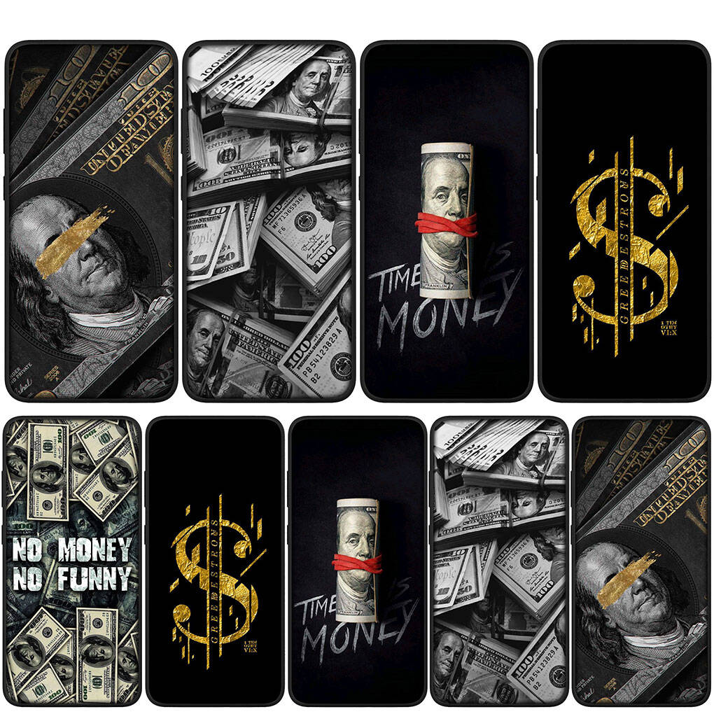 for Samsung Galaxy S25 S24 S23 S22 Ultra FE Plus A17 A37 A57 A56 A55 A06 A16 A15 A36 A35 A05 A25 A54 A34 Phone Case Wallpaper Money 100 Dollars Cover