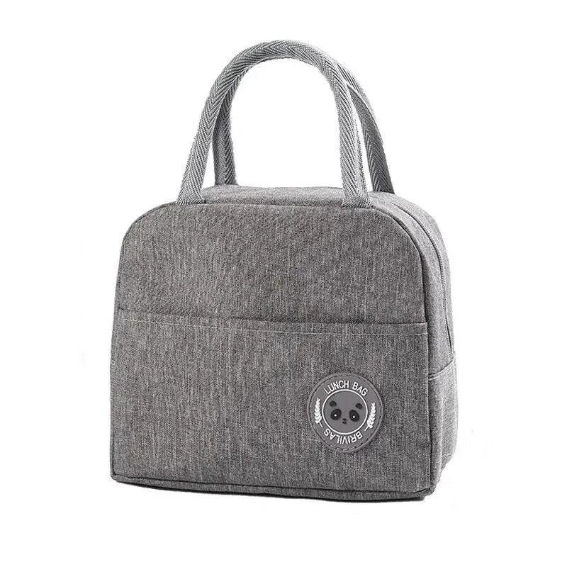 Simple and fashionable heat-insulating and heat-preserving handbag / lunch box. Suitable for students and office workers.