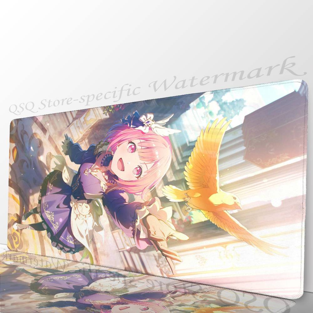 Игровой коврик для мыши Anime Otori E-Emu, нескользящий, подходит для офисных компьютеров, ноутбуков, игровых столов для киберспорта, XXL, для клавиатуры