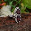 Garnet Gemstone Ring, Solid 925 Sterling Silver Birthstone Ring, Bohemian Ring, Designer Ring, Handmade Jewelry, Engagement Ring